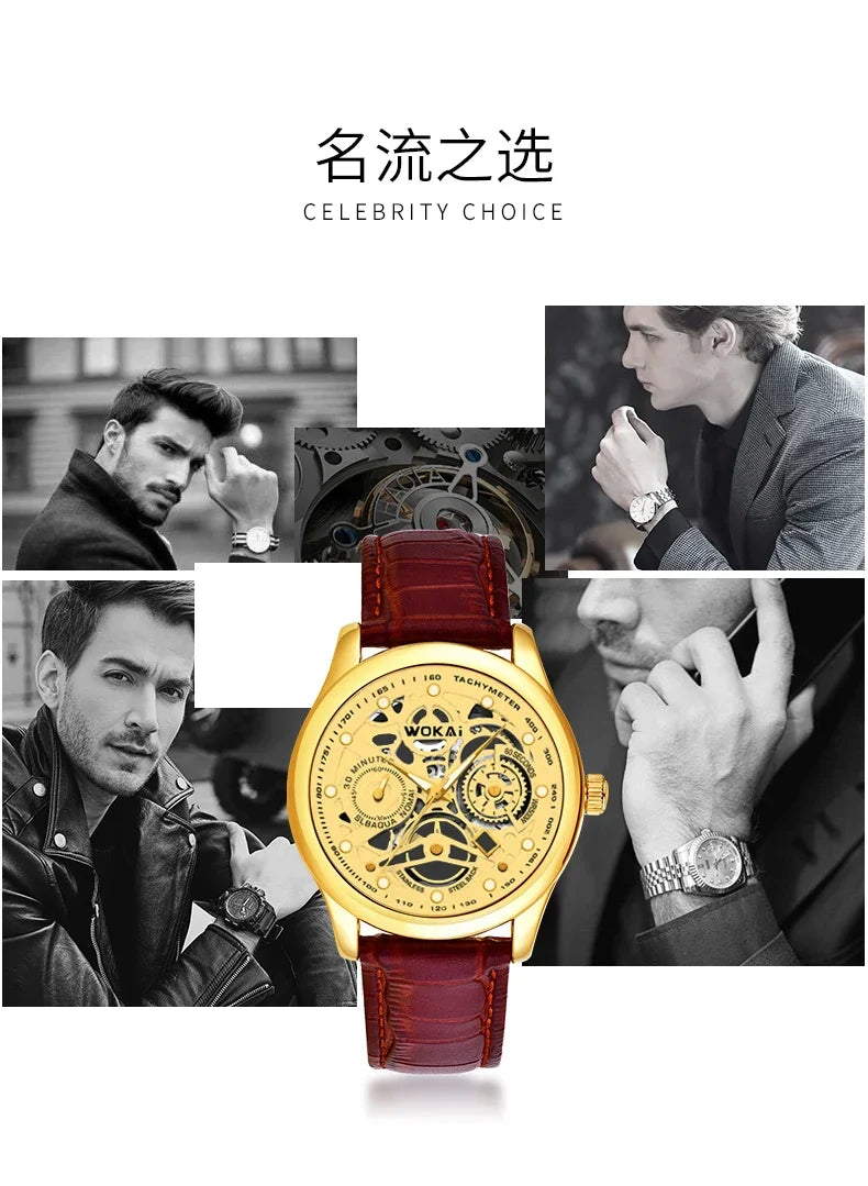 Leather Business Quartz Sports Watchs Business Watchs Quartz Sports Watch Leisure Belt