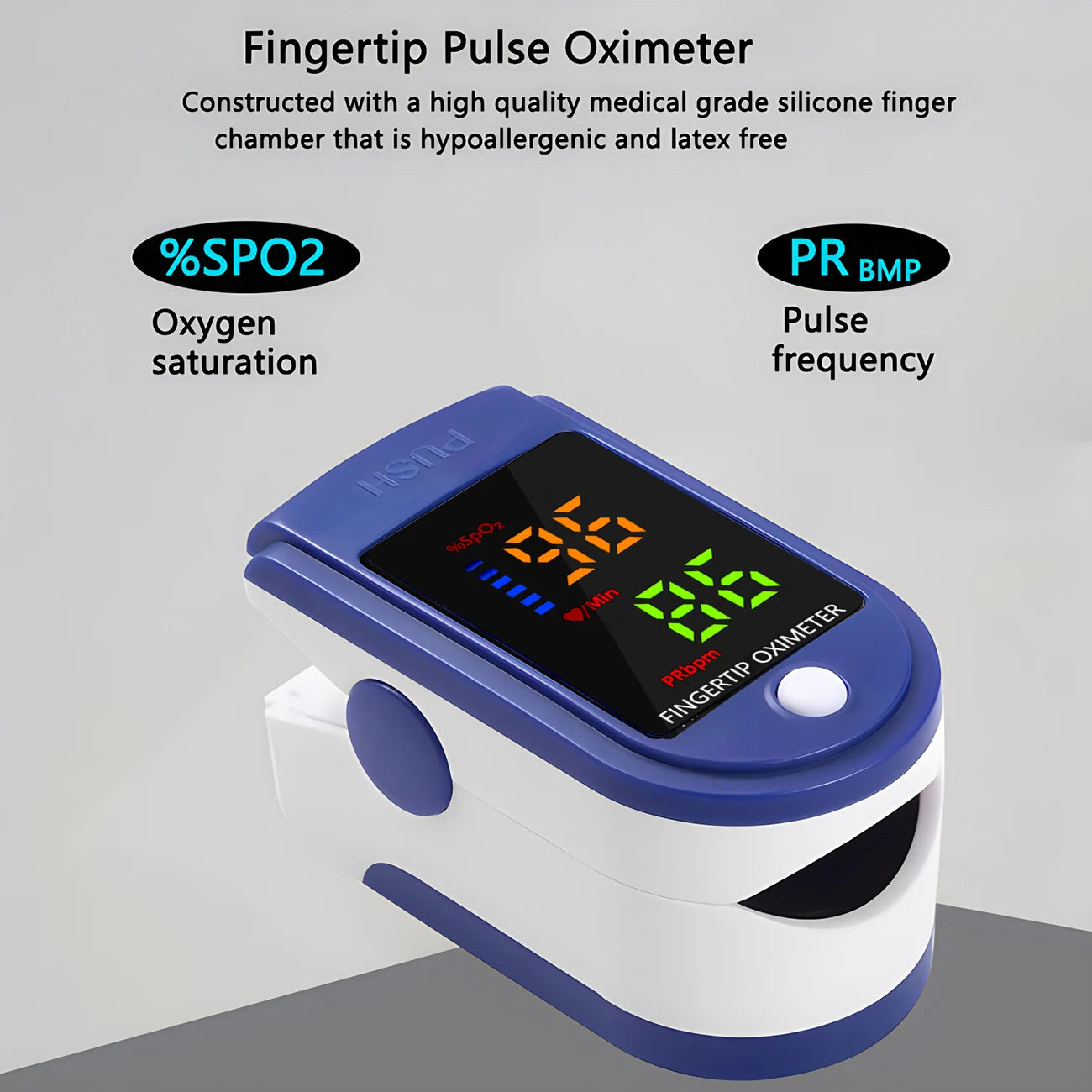 Digital Infrared Thermometer Forehead Body Non-Contact Fever Blood Oxygen