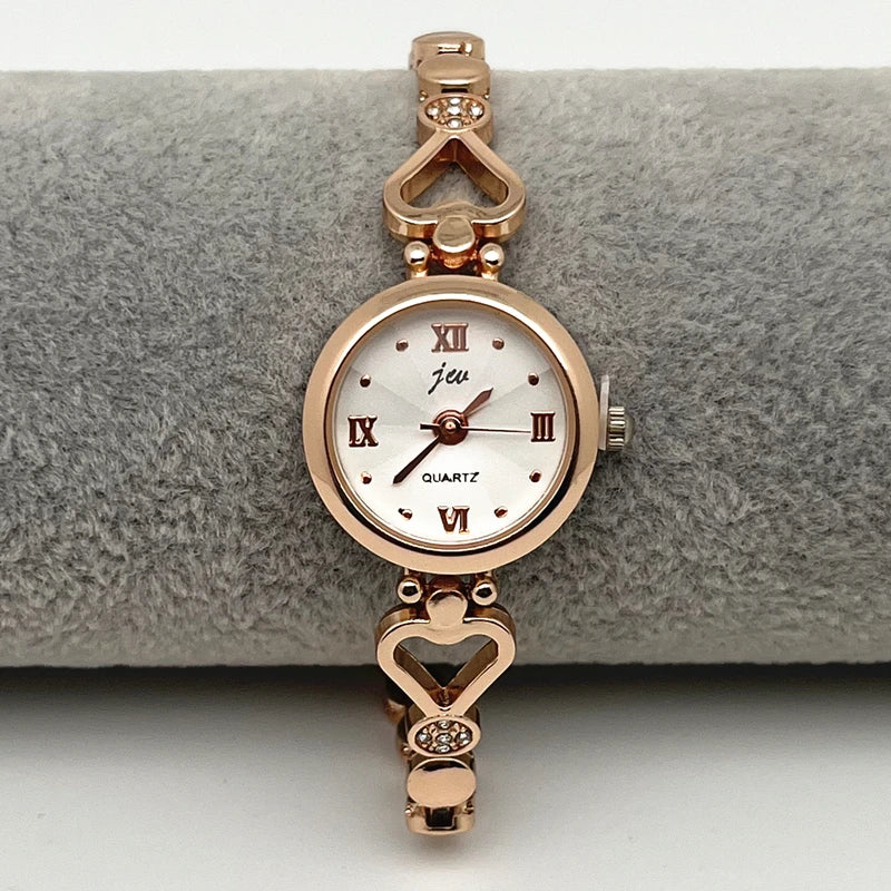 Women Bracelet Watch Exquisite Silver Rose Gold Ladies Luxury Wristwatches