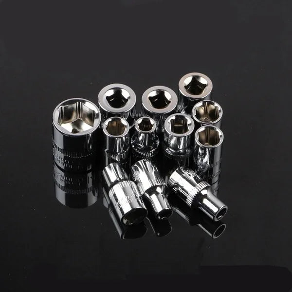 12 Pcs Set Wrench Socket Set Motorcycle Bicycle Repairing Tool Hardware Car Boat Auto