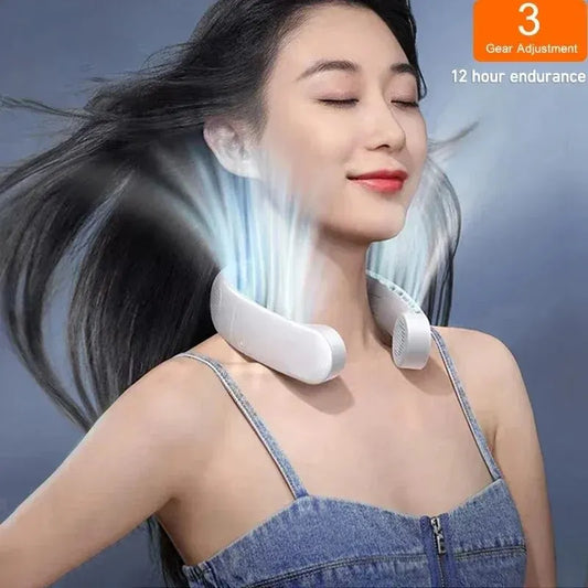 Portable Neck Fan, Hands-Free Bladeless, 3 Speeds