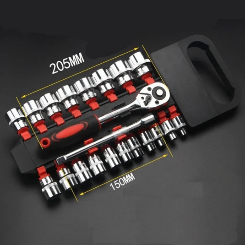 12 Pcs Set Wrench Socket Set Motorcycle Bicycle Repairing Tool Hardware Car Boat Auto