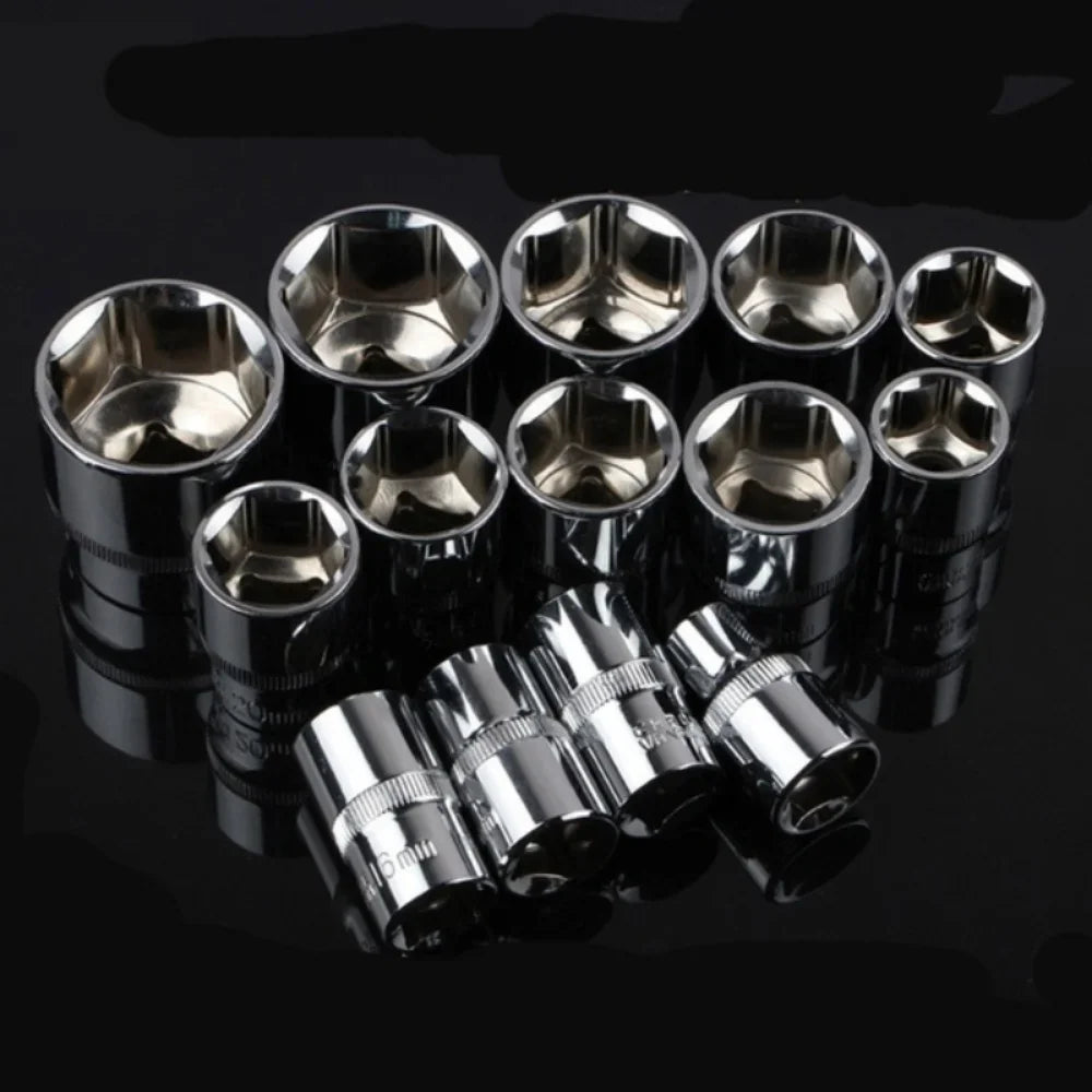12 Pcs Set Wrench Socket Set Motorcycle Bicycle Repairing Tool Hardware Car Boat Auto