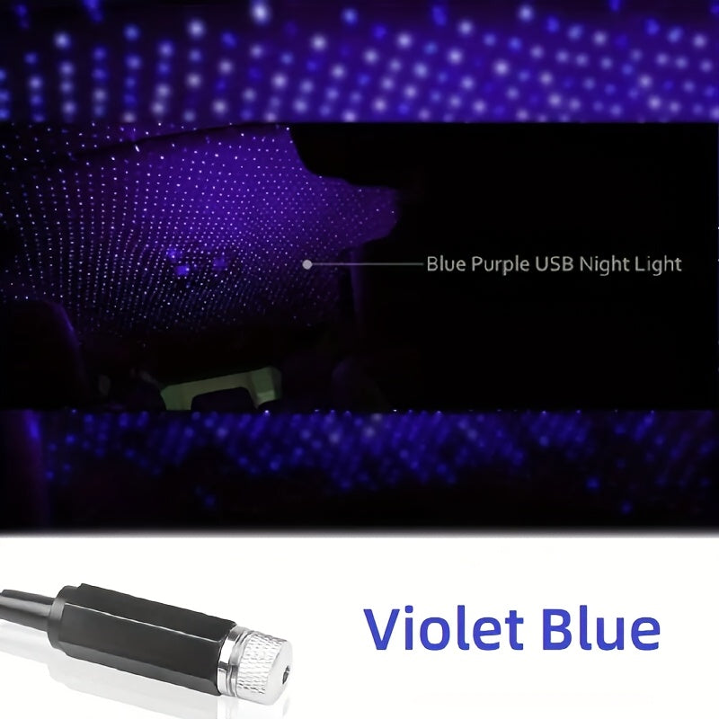 USB Starry Night Sky Projector Light - Adjustable LED Strip for Car Roof & Bedroom,Romantic