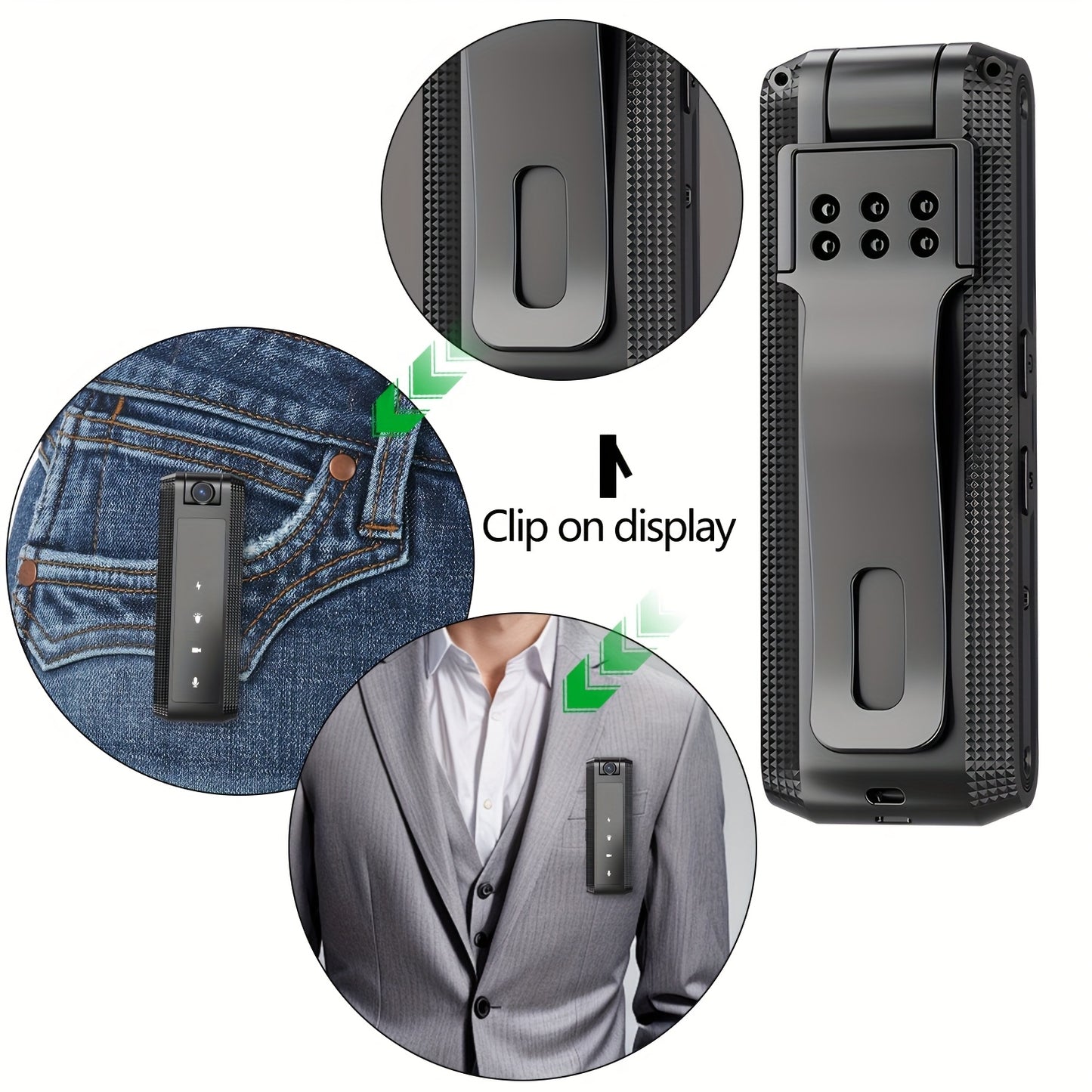 Body Camera, 1080P Full HD Pixel Infrared Night Vision